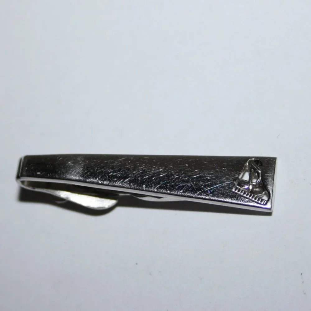🎹✨ Silver Piano Tie Bar · Swank · Vintage ✨🎹